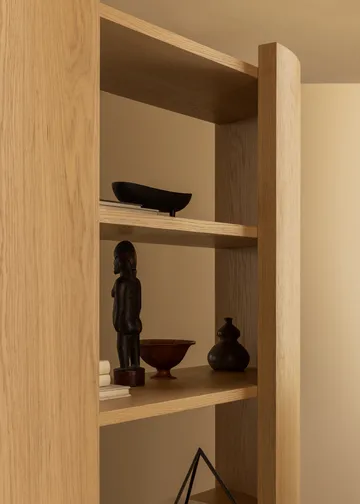 Crescent hylla - Obehandlad ek, 150x173 cm - Audo Copenhagen