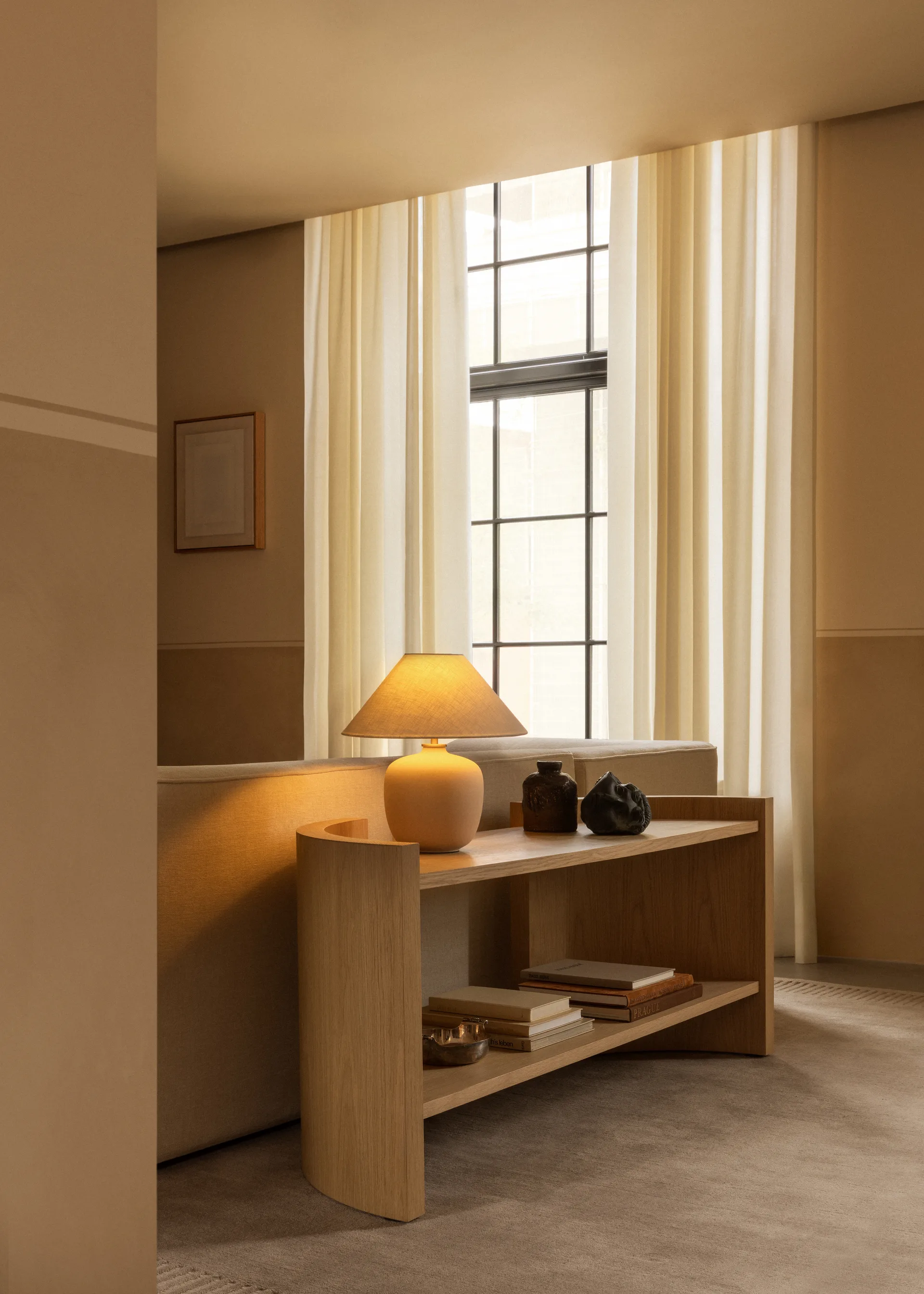 Crescent hylla, Obehandlad ek, 150x60 cm Audo Copenhagen