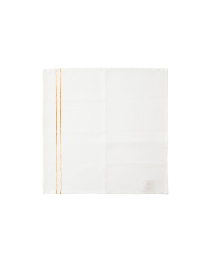 Cressida linneservett 45x45 cm, Ochre Audo Copenhagen