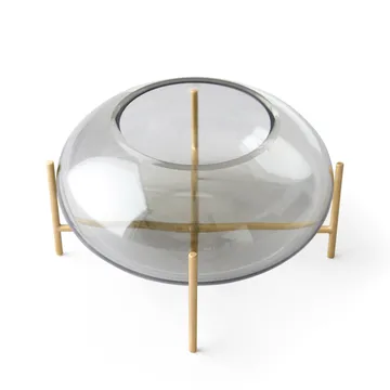 Échasse ljuslykta borstad mässing - Smoke - Audo Copenhagen