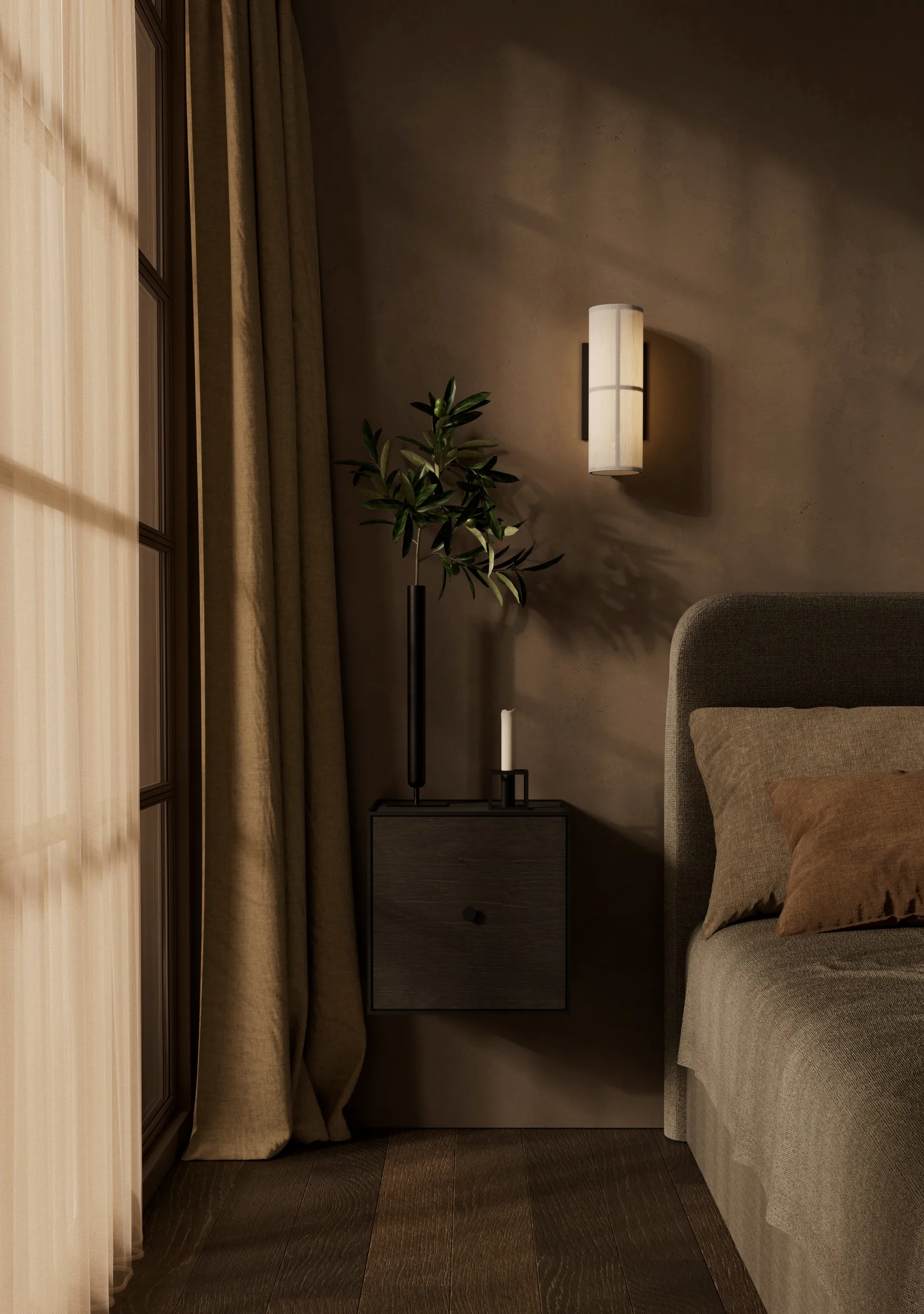 Frame 35 kub med dörr, rökt ek Audo Copenhagen