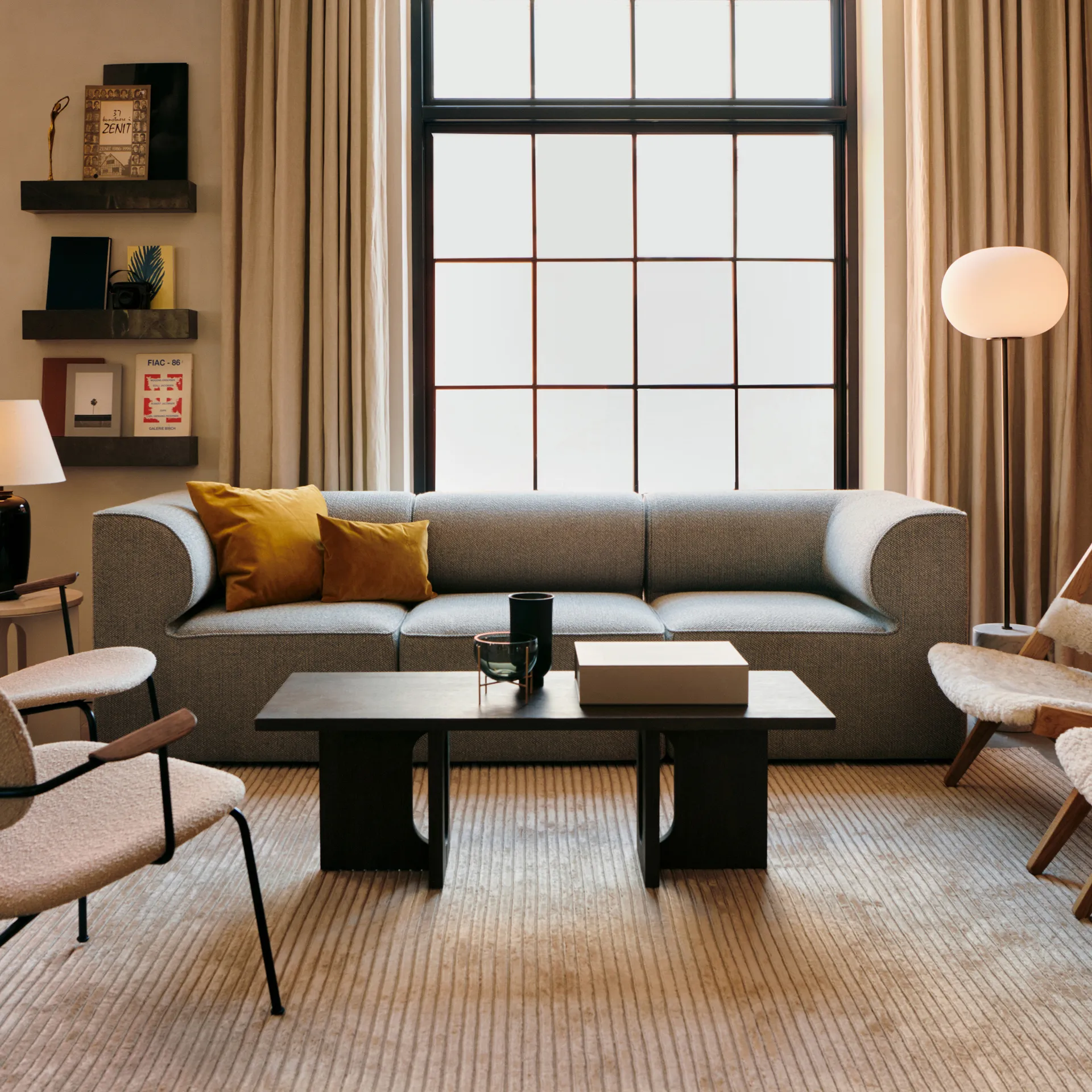 Houkime matta 200x300 cm, Beige Audo Copenhagen