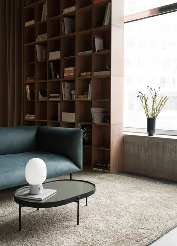 JWDA bordslampa - Betong-mässing, Small - Audo Copenhagen