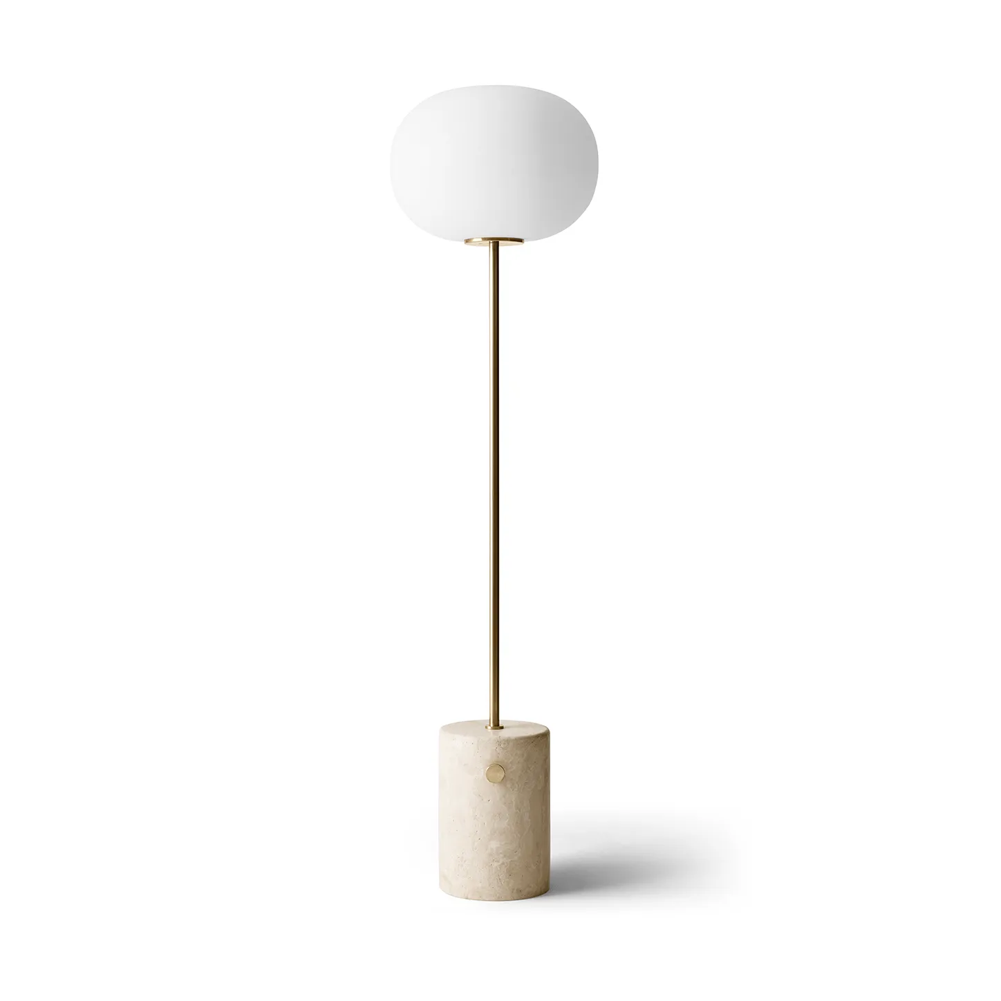 JWDA golvlampa, Travertin-borstad mässing, 130 cm Audo Copenhagen
