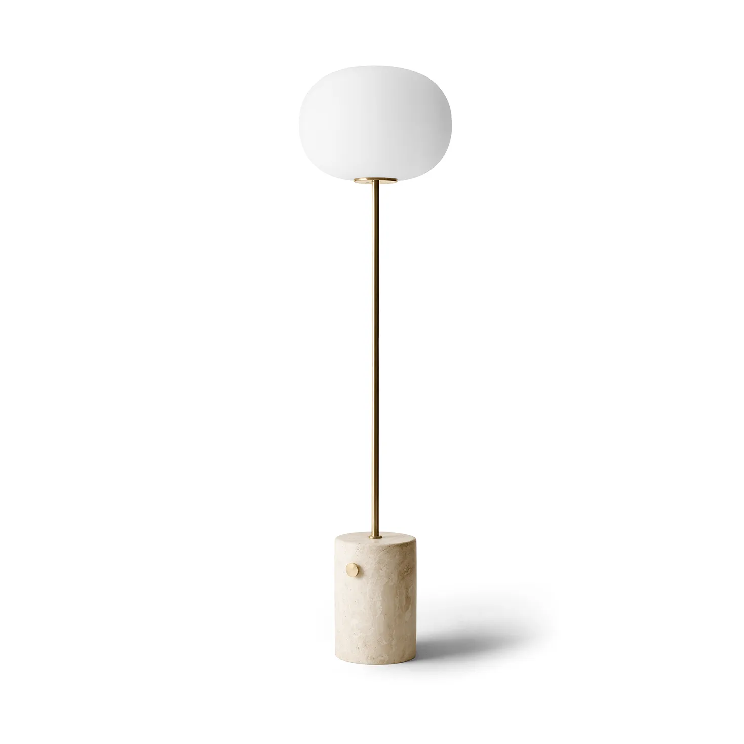 JWDA golvlampa, Travertin-borstad mässing, 130 cm Audo Copenhagen