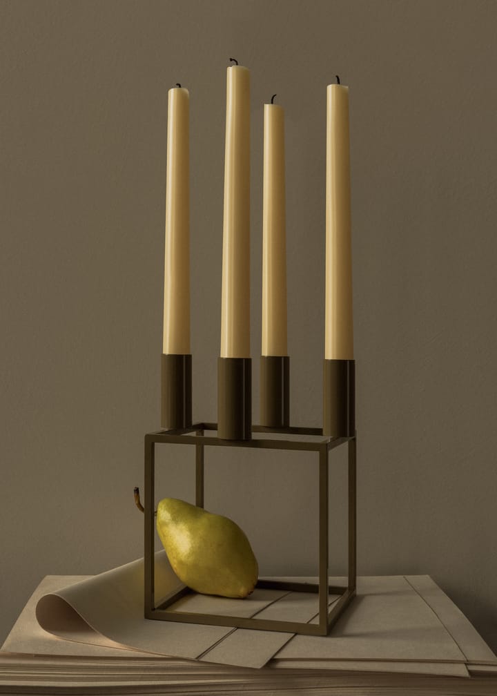Kubus 4 ljusstake, Olive Audo Copenhagen