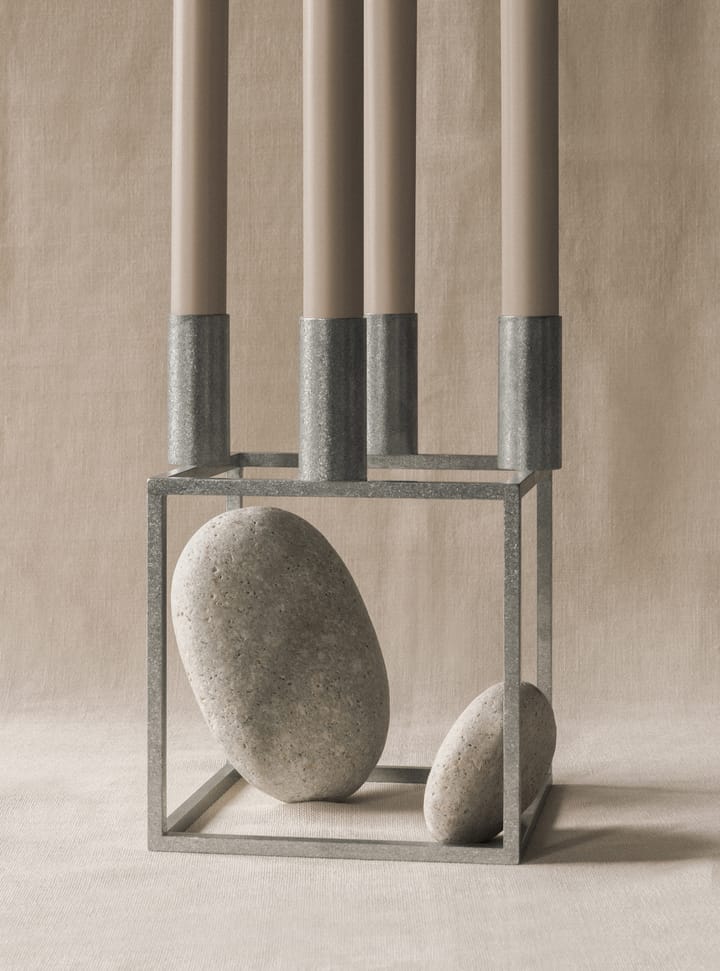 Kubus 4 ljusstake, Zink Audo Copenhagen