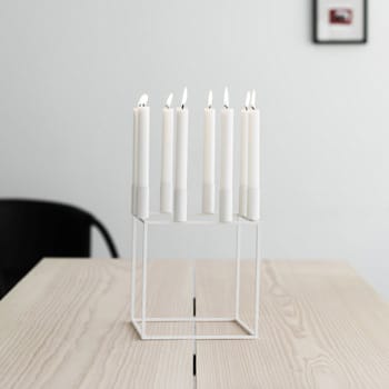 Kubus 8 ljusstake, vit Audo Copenhagen