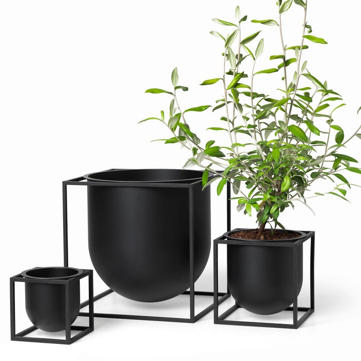Kubus blomkruka 10 cm, Svart Audo Copenhagen