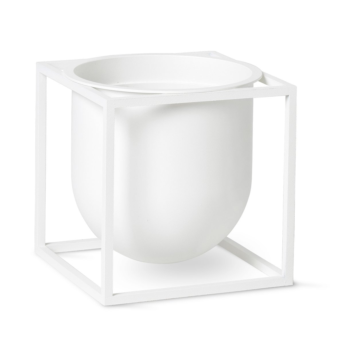 Audo Copenhagen Kubus blomkruka 14 cm Vit | Skandinavisk Design | Krukor | Vit