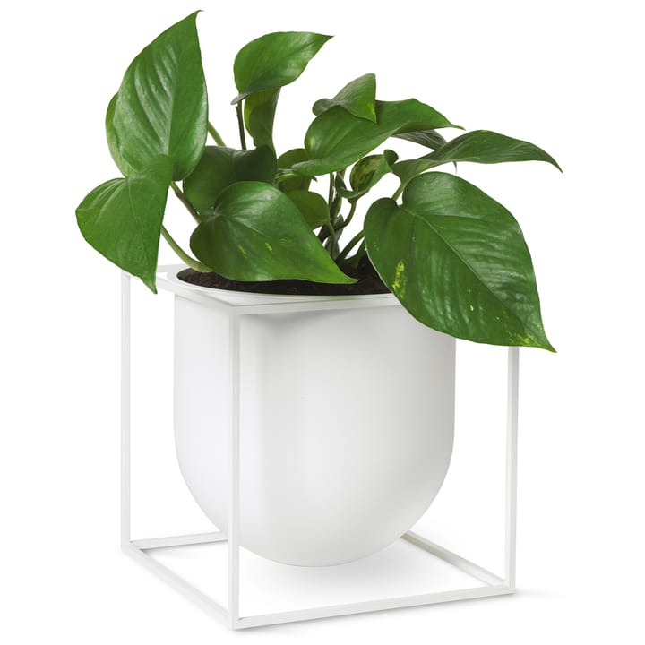 Kubus blomkruka 23 cm, Vit Audo Copenhagen