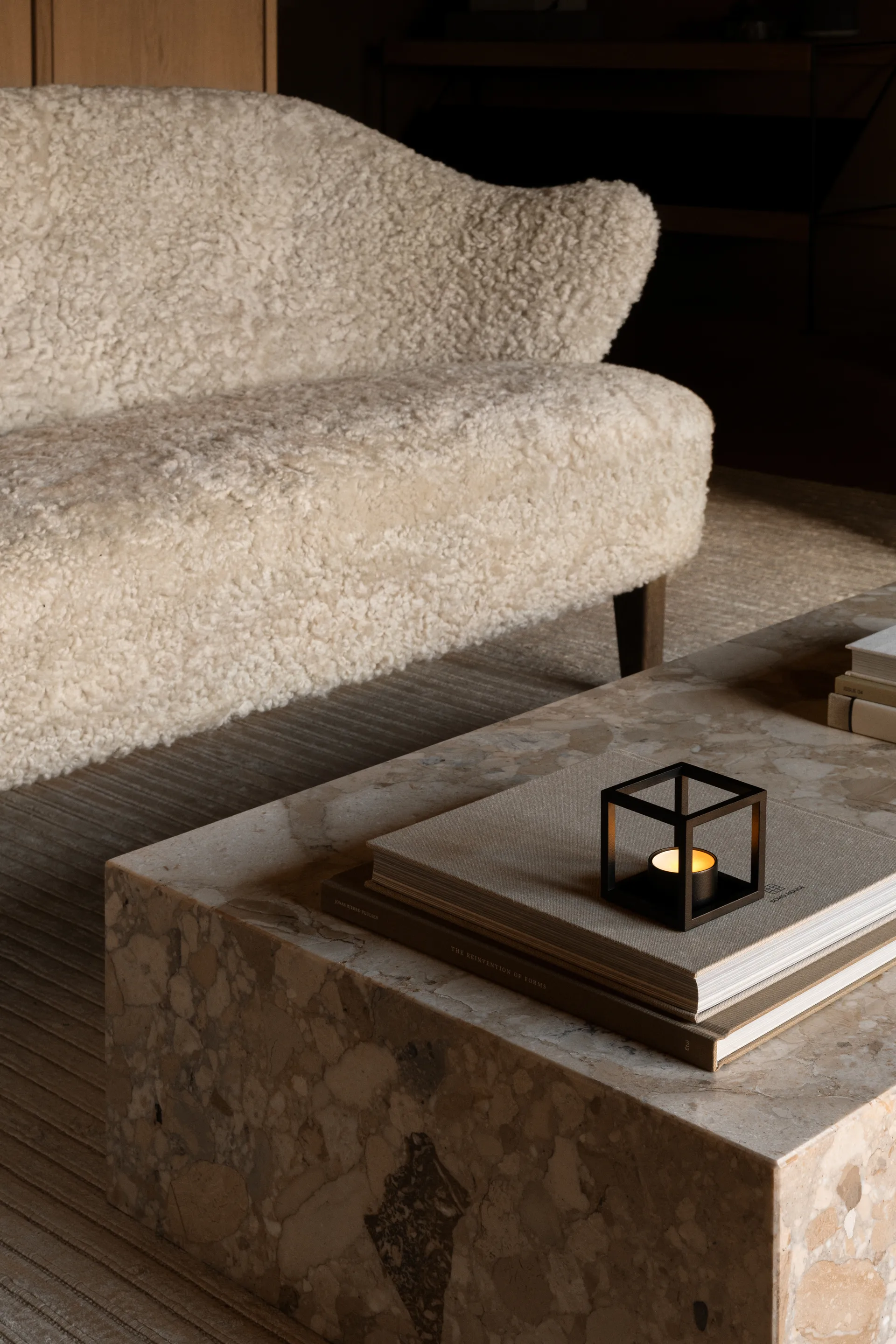 Kubus ljuslykta, svart Audo Copenhagen