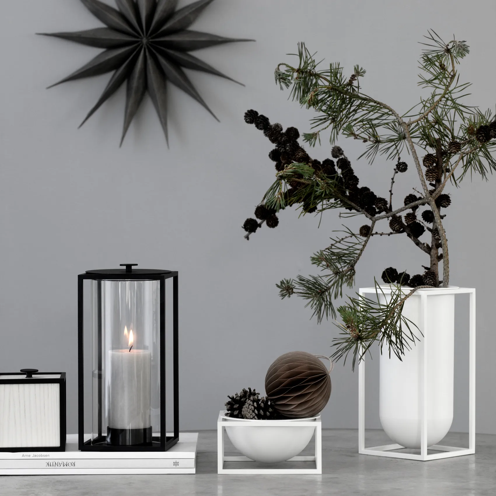 Light'In ljuslykta mellan, Svart Audo Copenhagen