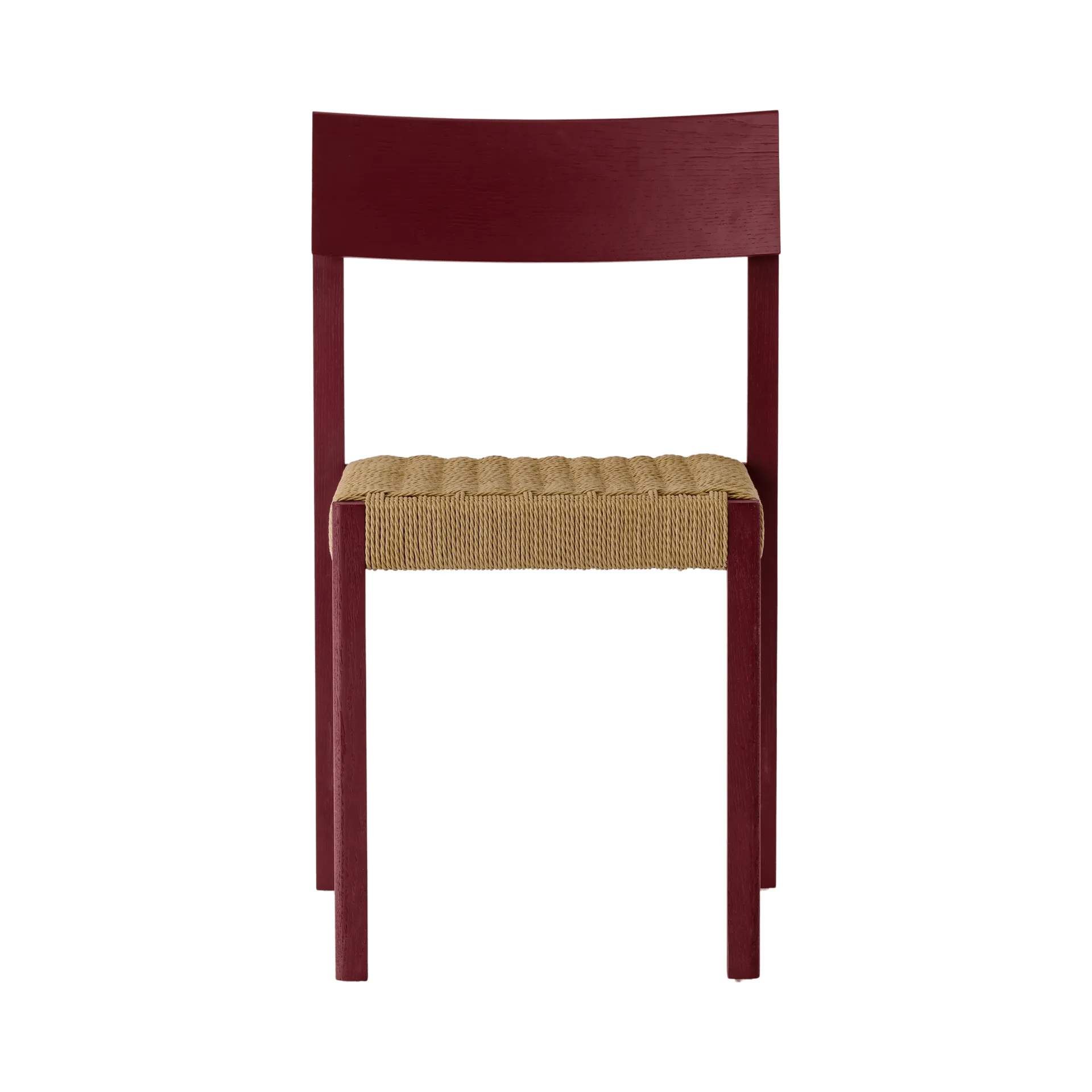 Mauro stol, French red ek-naturflätad sits Audo Copenhagen