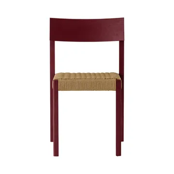 Mauro stol - French red ek-naturflätad sits - Audo Copenhagen