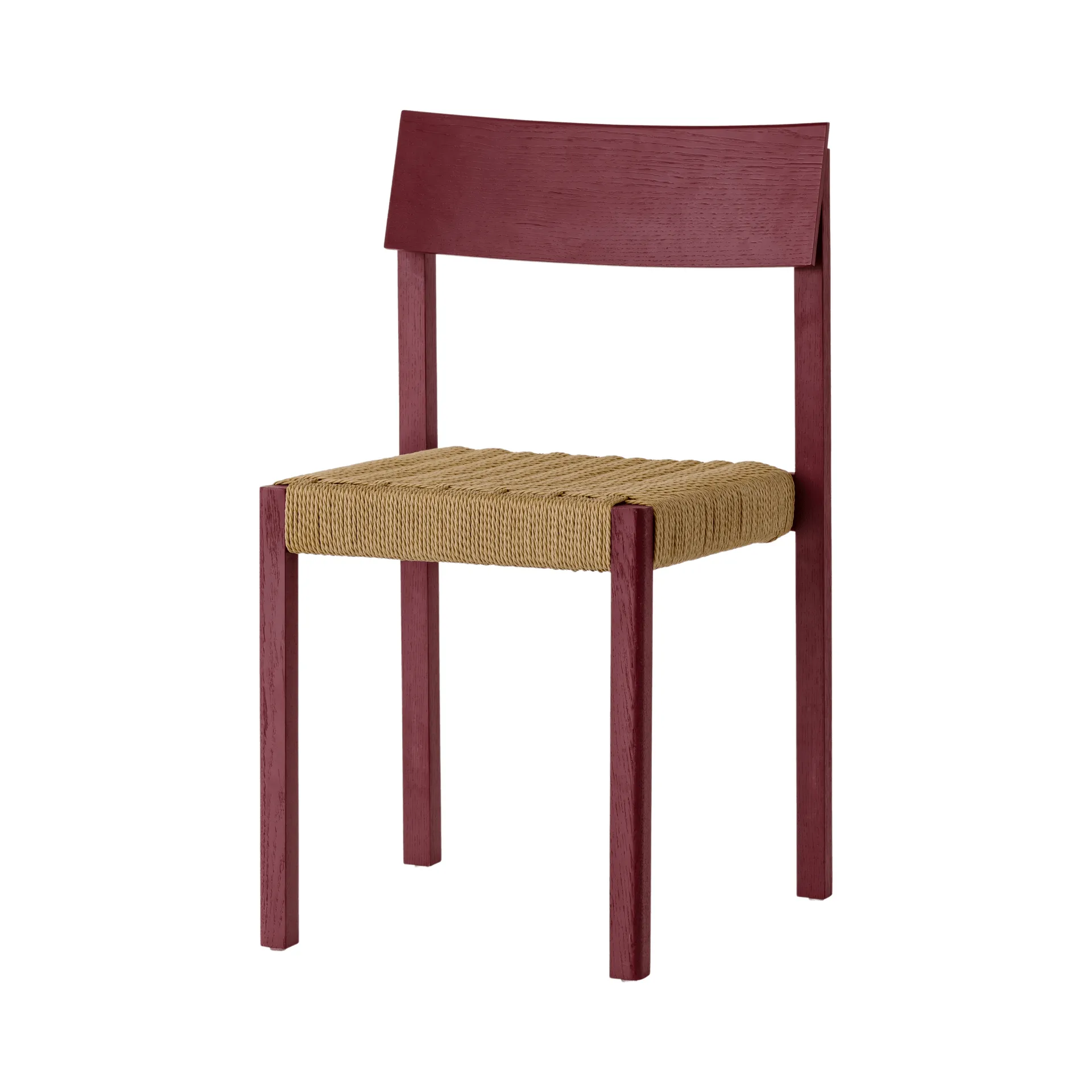 Mauro stol, French red ek-naturflätad sits Audo Copenhagen