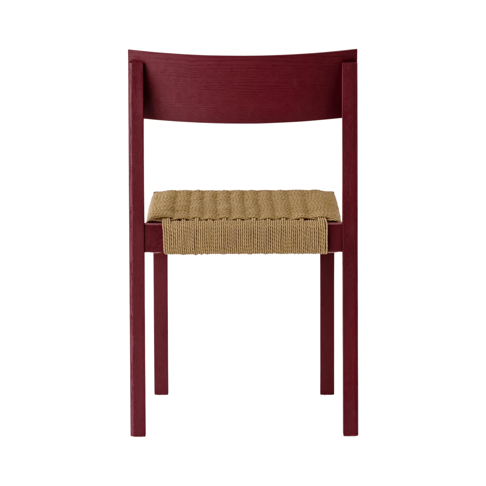 Mauro stol, French red ek-naturflätad sits Audo Copenhagen