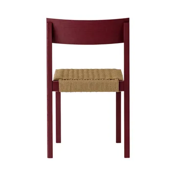 Mauro stol - French red ek-naturflätad sits - Audo Copenhagen