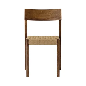 Mauro stol - Mörkbetsad ek-naturflätad sits - Audo Copenhagen