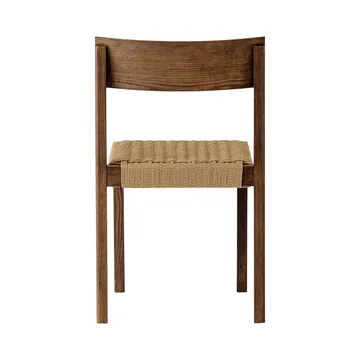 Mauro stol - Mörkbetsad ek-naturflätad sits - Audo Copenhagen