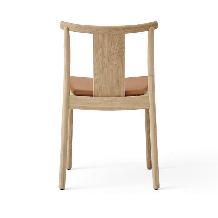 Merkur stol med dyna - Oak- Dakar 0250 cognac - Audo Copenhagen