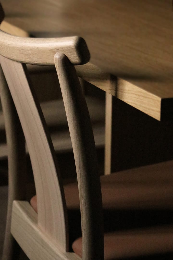 Merkur stol med dyna, Oak- Dakar 0250 cognac Audo Copenhagen