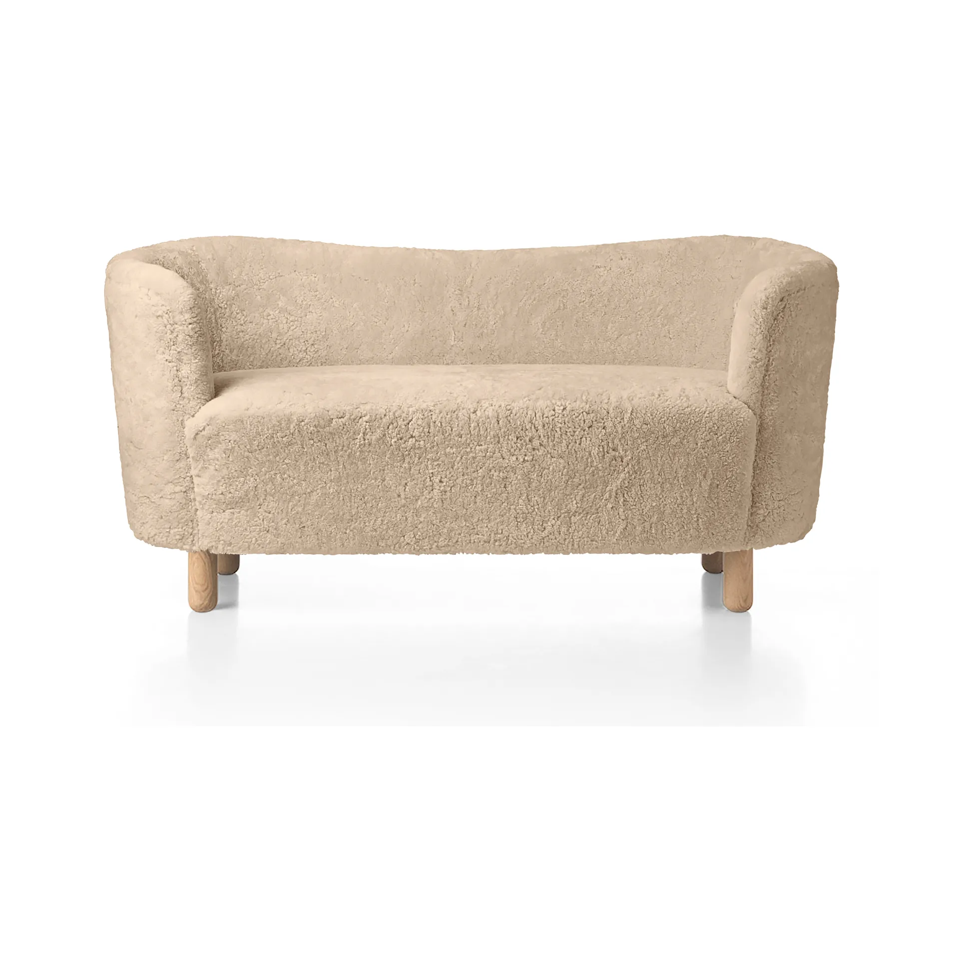 Mingle soffa 152 cm, Fårskinn Honey-ek Audo Copenhagen