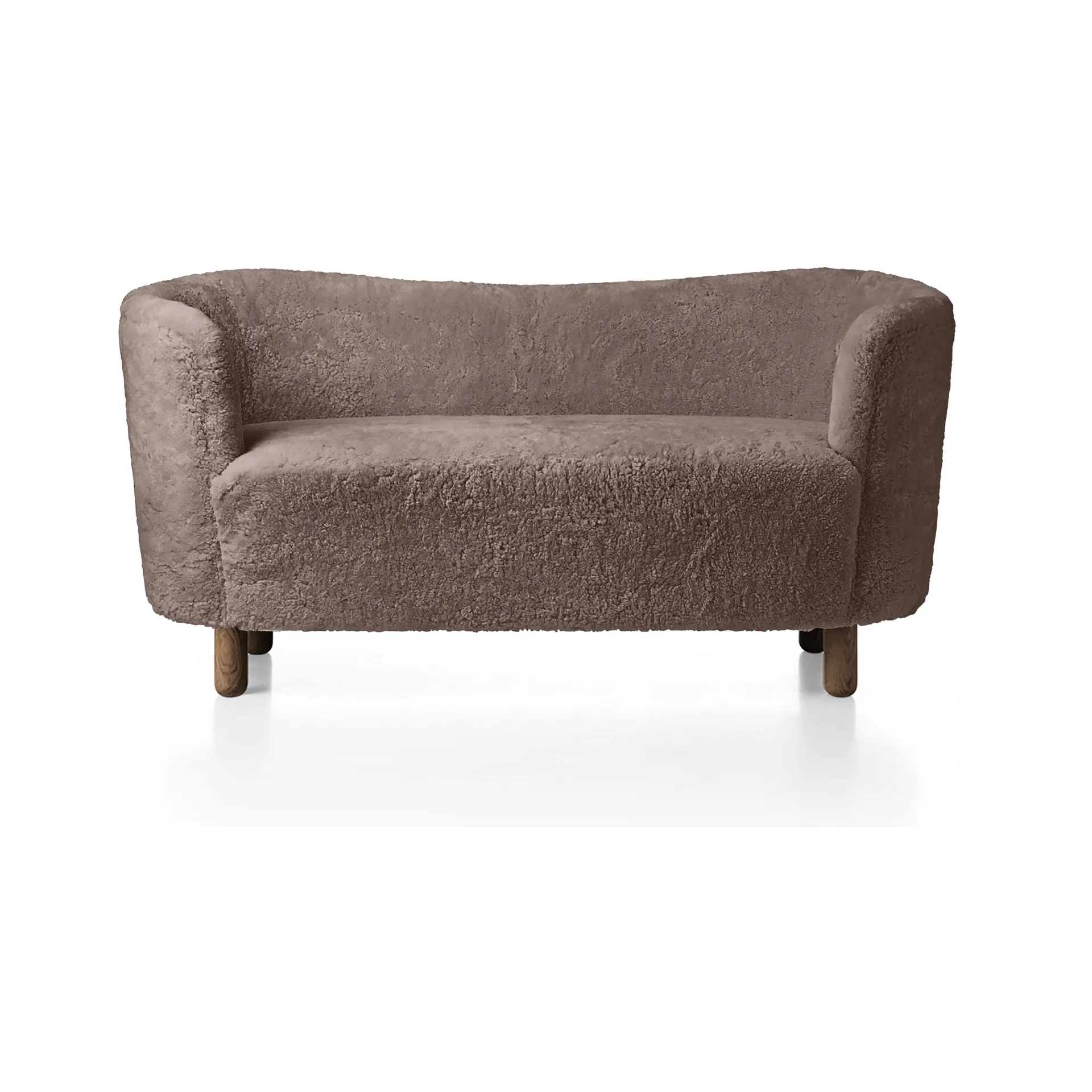 Mingle soffa 152 cm, Fårskinn Sahara-mörkbetsad ek Audo Copenhagen
