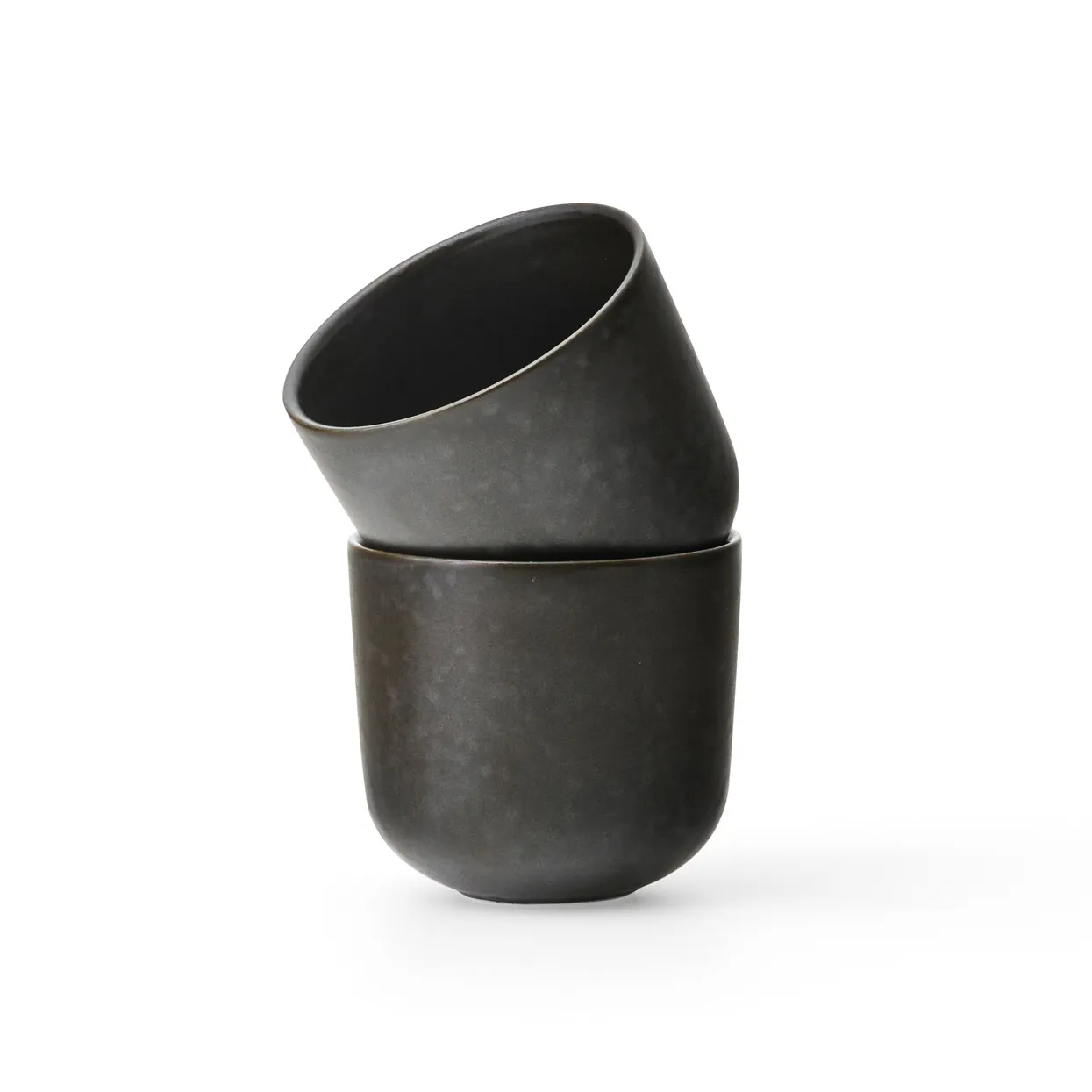 New Norm espressokopp 8,5 cl 2-pack, Mörkglaserad Audo Copenhagen