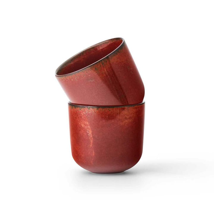 New Norm espressokopp 8,5 cl 2-pack, Rödglaserad Audo Copenhagen