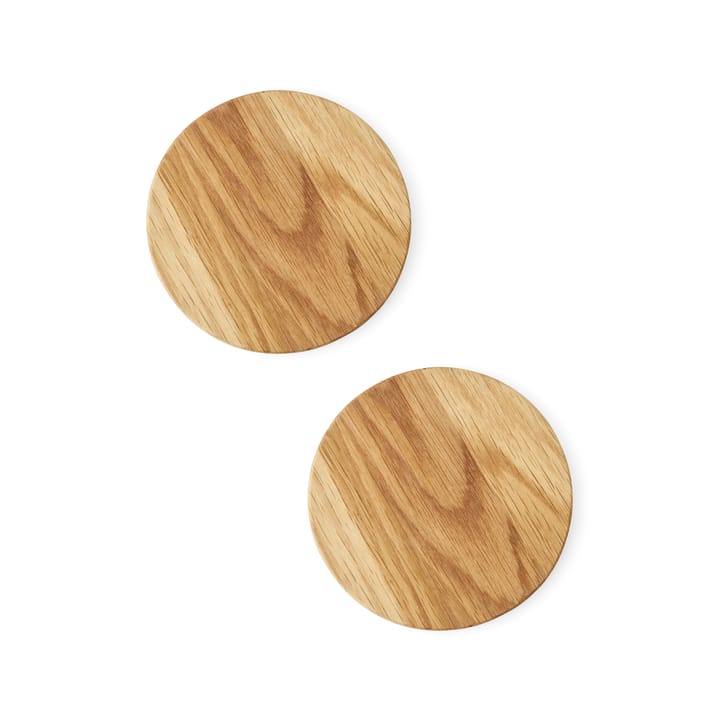 New Norm glasunderlägg i trä 2-pack, Oljad ek Audo Copenhagen