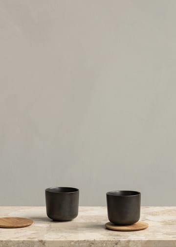New Norm glasunderlägg i trä 2-pack - Oljad ek - Audo Copenhagen