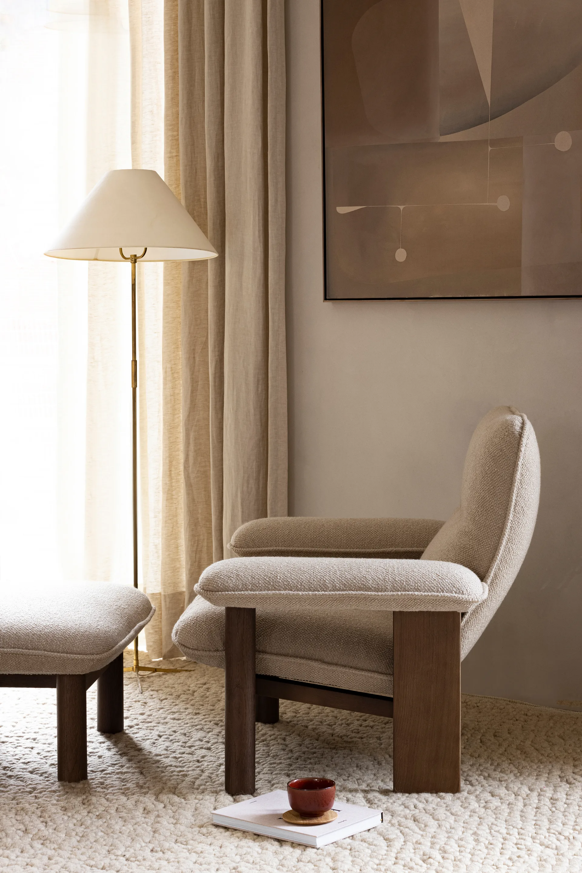 New Norm glasunderlägg i trä 2-pack, Oljad ek Audo Copenhagen