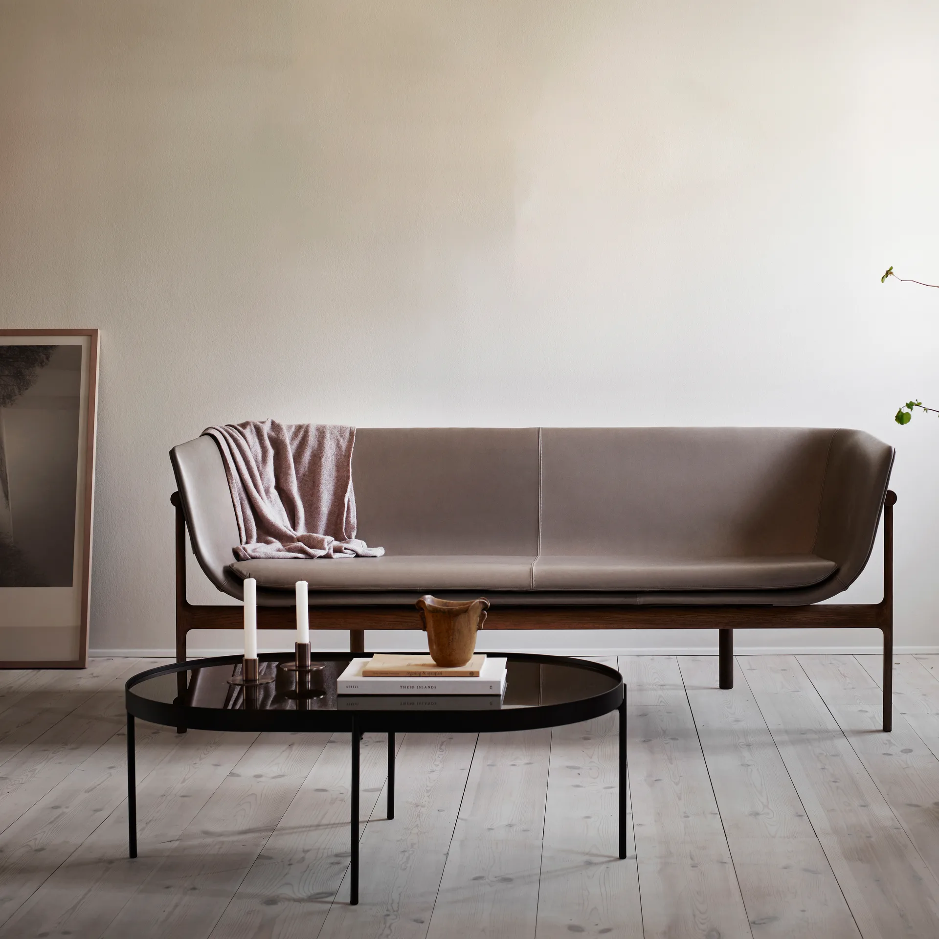 NoNo soffbord L 59,5x96,5 cm, Svart-brun Audo Copenhagen
