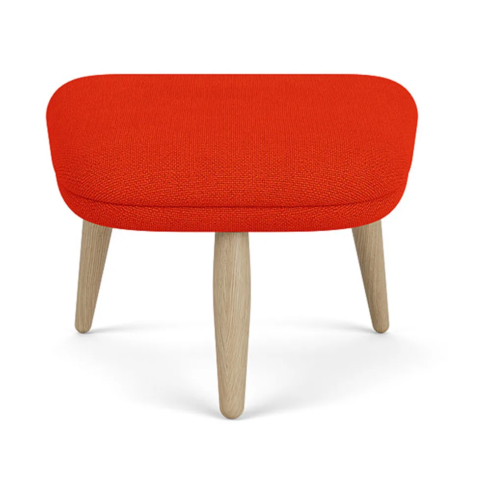 Audo Copenhagen Oda ottoman Hallingdal 0600-ek | Skandinavisk Design | Fåtöljer & Fotpallar | Röd