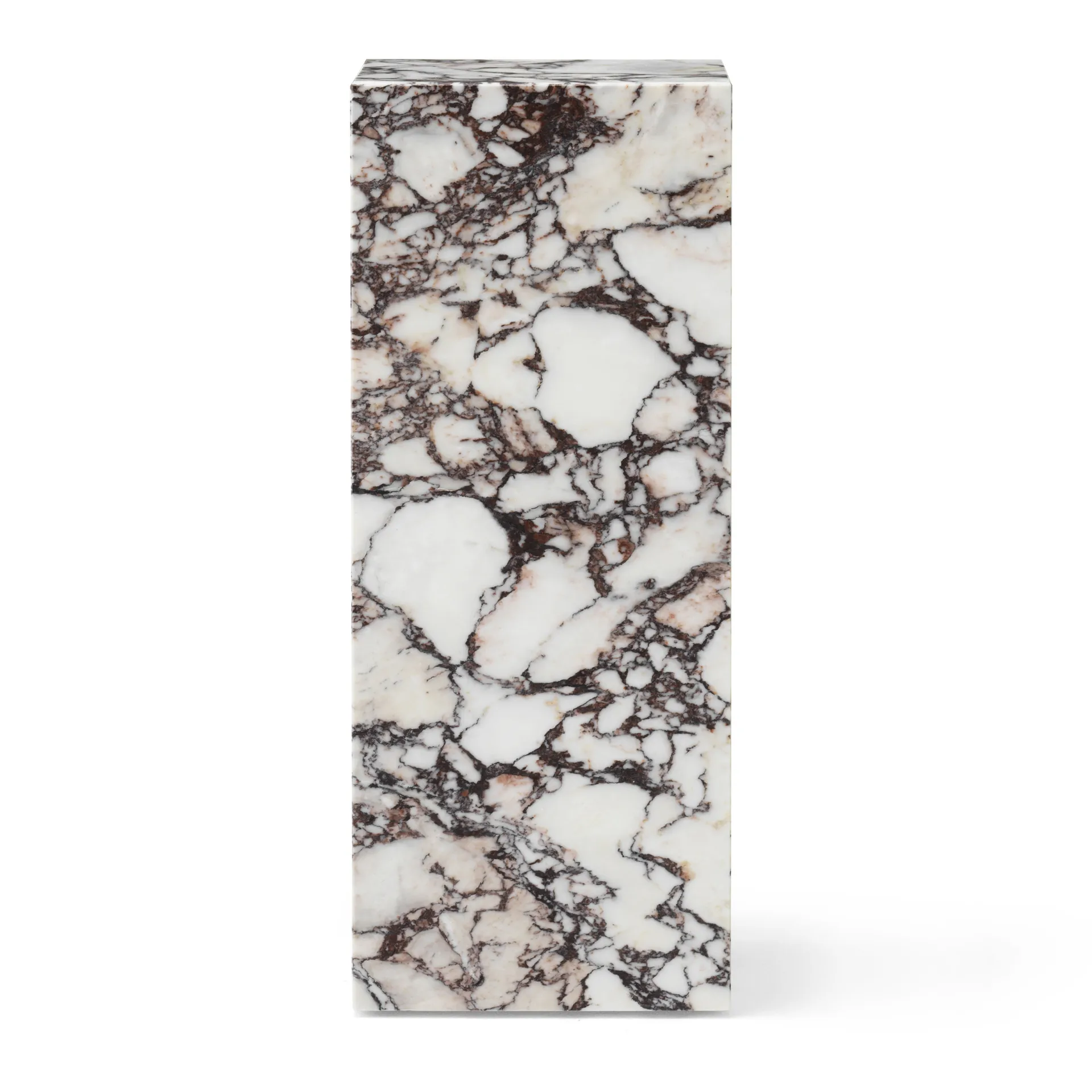 Plinth Pedestal piedestal 30x30x75 cm, Calacatta Viola Audo Copenhagen