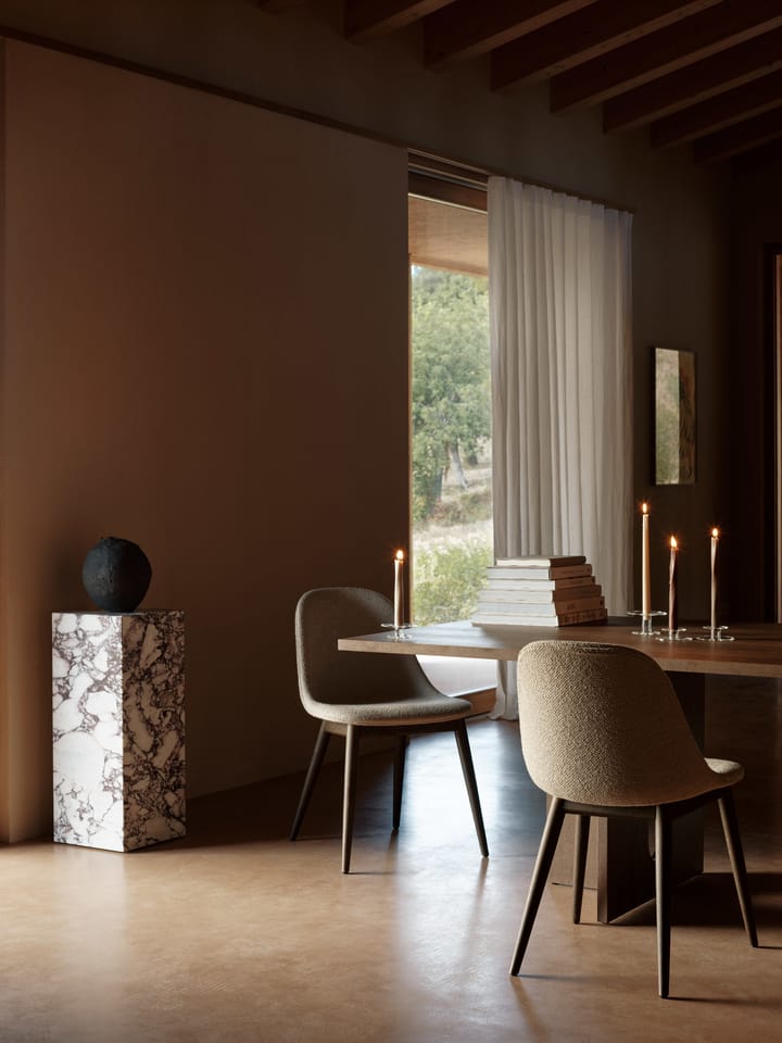 Plinth Pedestal piedestal 30x30x75 cm, Calacatta Viola Audo Copenhagen