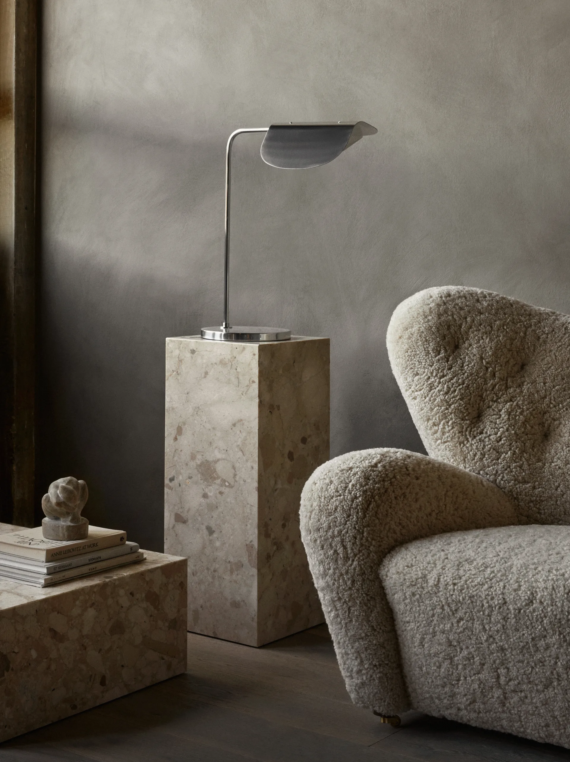 Plinth Pedestal piedestal 30x30x75 cm, Kunis Breccia Audo Copenhagen