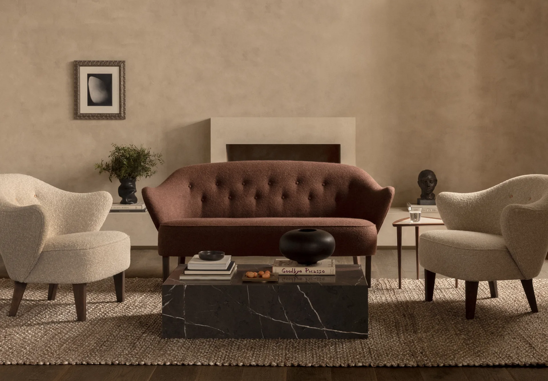 Plinth soffbord, grey, low Audo Copenhagen