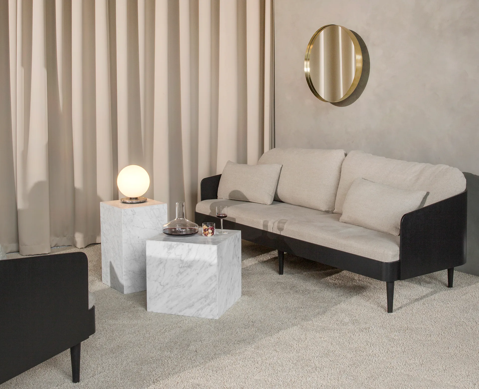 Plinth tall sidobord 30x30x51 cm, White Audo Copenhagen