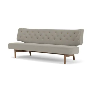 Radiohus soffa - Re-wool 218-valnöt, läderknappar, 2-sits - Audo Copenhagen