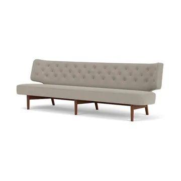 Radiohus soffa - Re-wool 218-valnöt, läderknappar, 3-sits - Audo Copenhagen