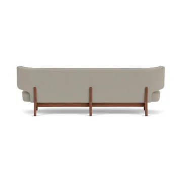 Radiohus soffa - Re-wool 218-valnöt, läderknappar, 3-sits - Audo Copenhagen