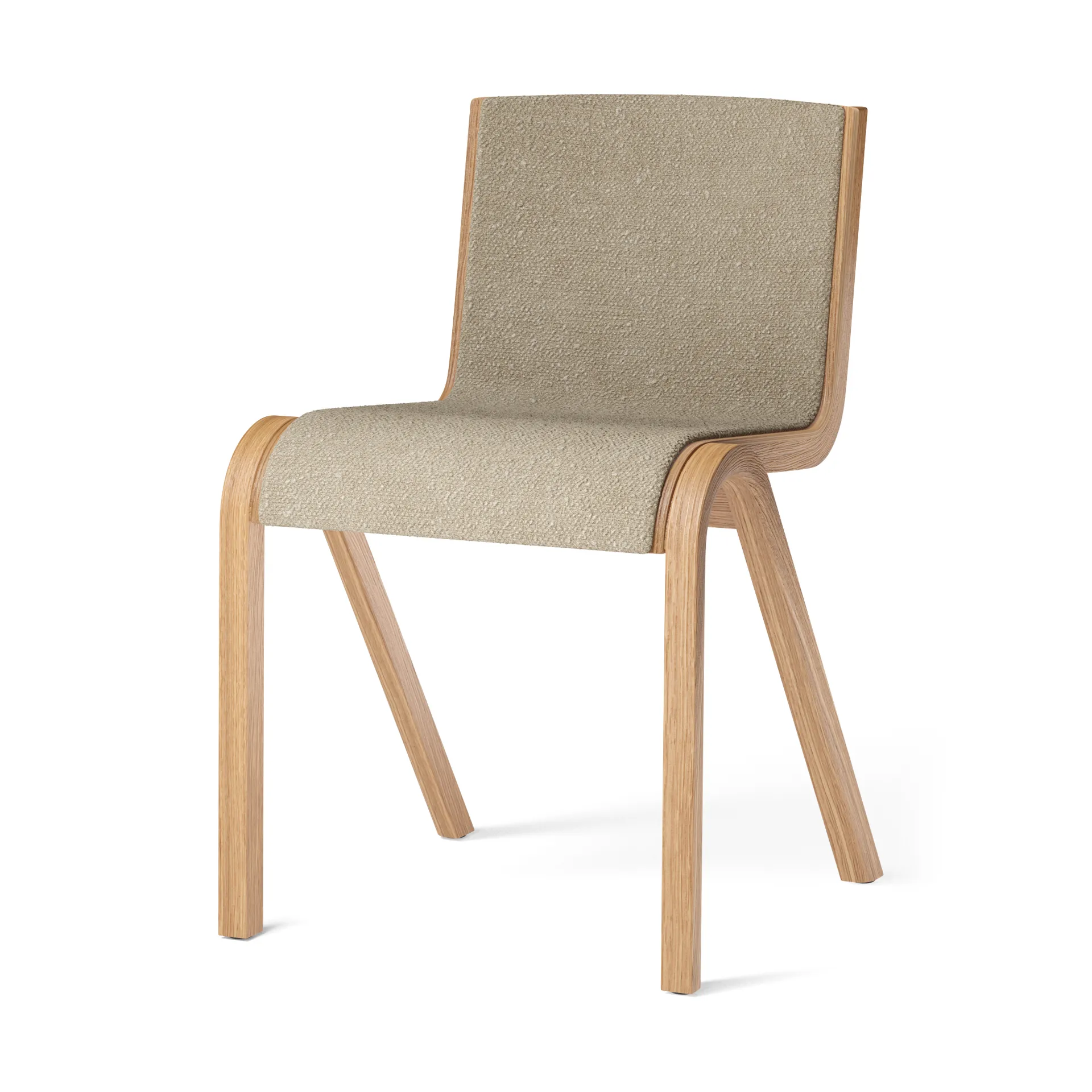 Ready stol framsidesklädd, Natural oak-Audo Bouclé 02 Audo Copenhagen