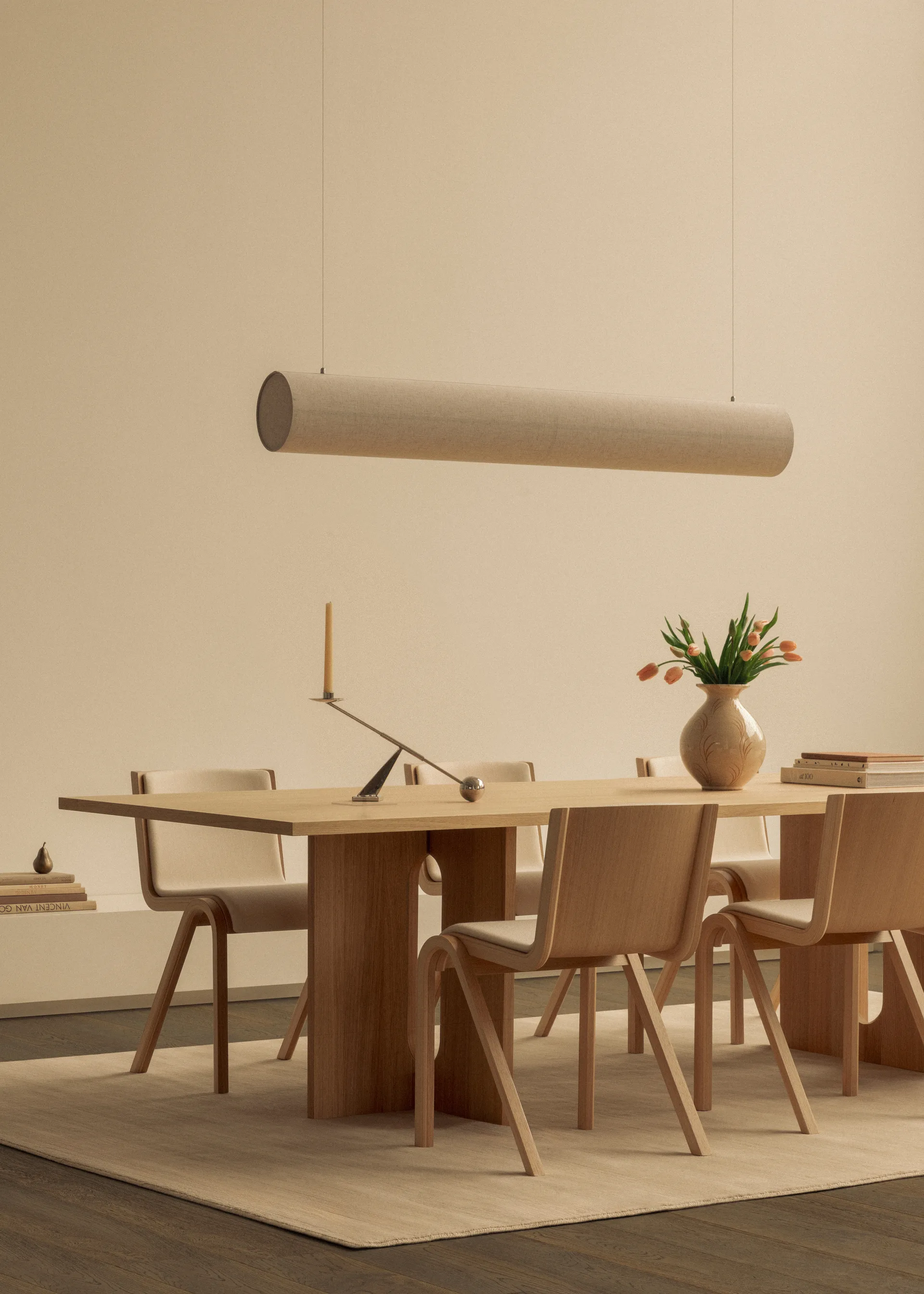 Ready stol framsidesklädd, Natural oak-Audo Bouclé 02 Audo Copenhagen