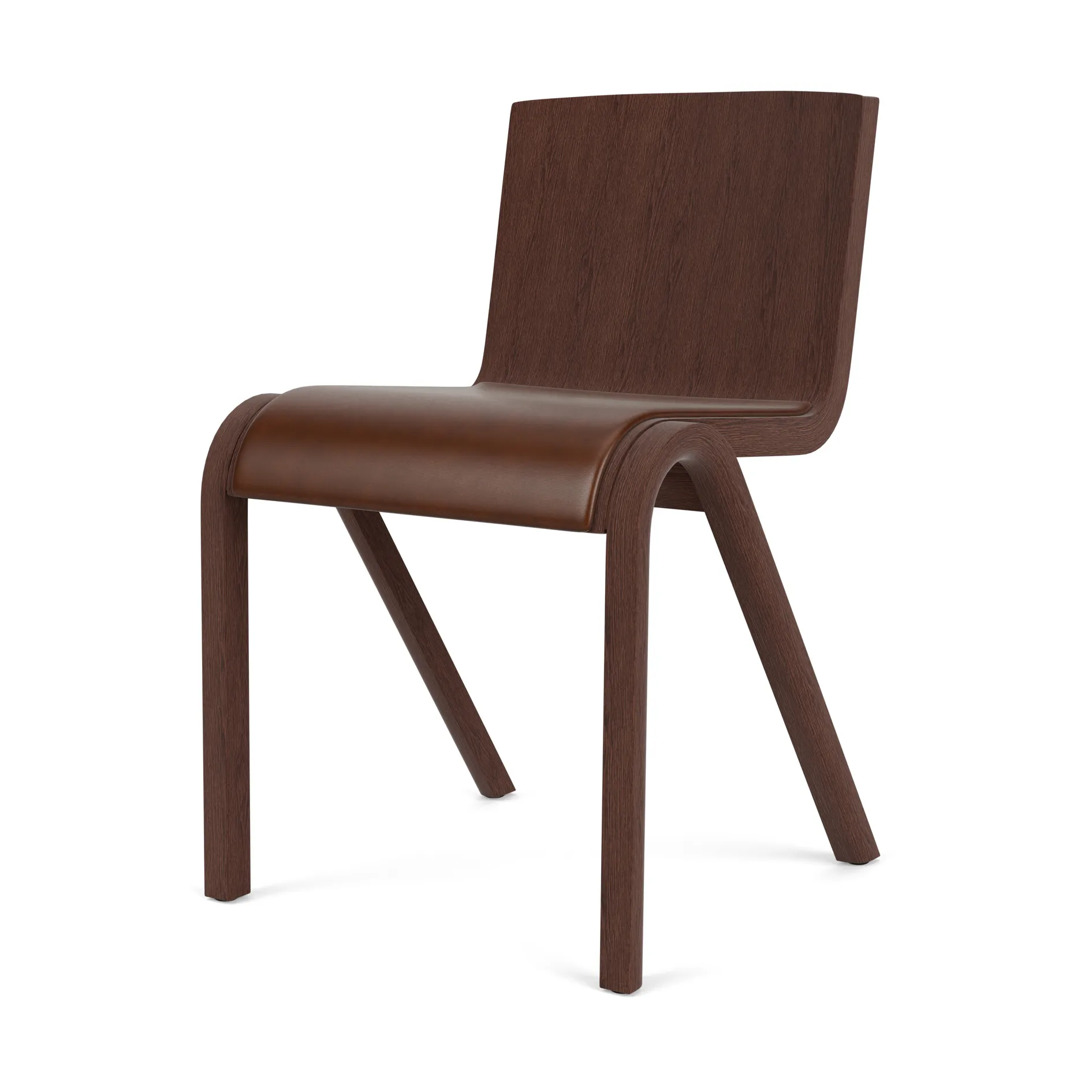 Ready stol klädd sits, Red oak-Dakar 0329 Brown Audo Copenhagen
