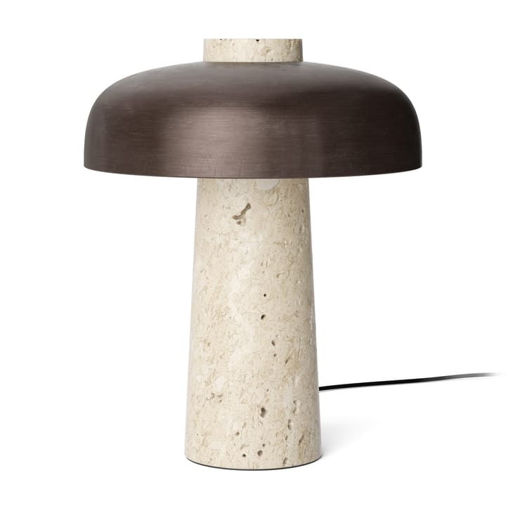Reverse bordslampa - Travertin-bronsad mässing - Audo Copenhagen