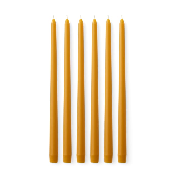 Spire ljus 38 cm 6-pack, Ochre Audo Copenhagen