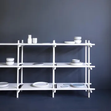 Stick hyllsystem 3 hyllplan - vit-vit - Audo Copenhagen