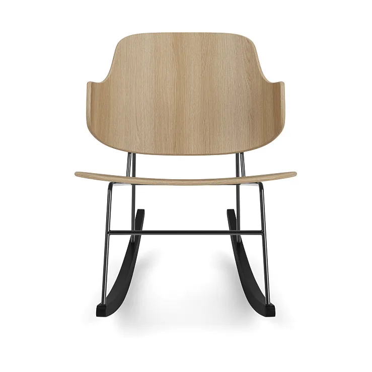 Audo Copenhagen The Penguin gungstol Ekfanér-svart stål